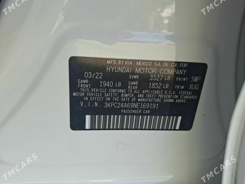 Hyundai Accent, 2022